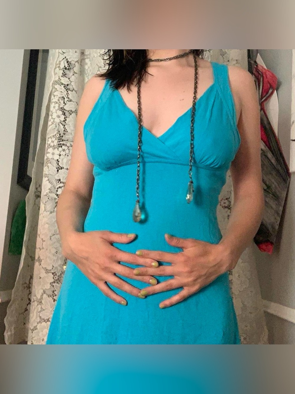 Vibrant Turquoise Tank Dress